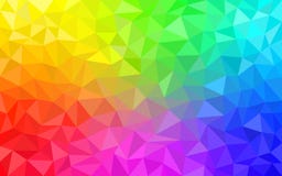 Multicolor Rainbow Low Poly Background Abstract Random Vector Background From Triangles Polygonal Texture Stock Vector Illustration Of Concept Light
