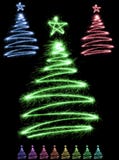 multicolor sparkler trees ελεύθερη απεικόνιση δικαιώματος multicolor sparkler trees ελεύθερη απεικόνιση δικαιώματος