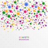 Multicolored feestelijke 3d confettien met een onscherp effect royalty-vrije illustratie Multicolored feestelijke 3d confettien met een onscherp effect royalty-vrije illustratie
