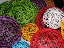Multicolored tangles of threads as an abstractl background Stock Images Multicolored tangles of threads as an abstractl background Stock Images