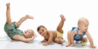 Multiethnic Babies Royalty Free Stock Photos