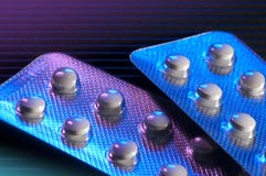 Multiple Pills In Foil Royalty Free Stock Photo Multiple Pills In Foil Royalty Free Stock Photo