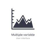 multiple variable points line chart outline icon. isolated line vector illustration from user interface collection. editable thin vector illustration multiple variable points line chart outline icon. isolated line vector illustration from user interface collection. editable thin vector illustration