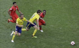 Mundial 2018 de la FIFA Rusia Inglaterra - Suecia fotos de archivo libres de regalías Mundial 2018 de la FIFA Rusia Inglaterra - Suecia fotos de archivo libres de regalías