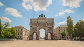 Munich Victory Gate Stock Photo Munich Victory Gate Stock Photo