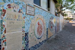 Mur de paix à Tel Aviv images stock Mur de paix à Tel Aviv images stock