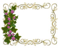 murgröna för guld för ram för kantdesign blom- royaltyfri illustrationer murgröna för guld för ram för kantdesign blom- royaltyfri illustrationer