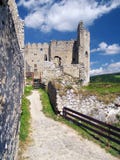 Murs intérieurs du château de Beckov photographie stock libre de droits Murs intérieurs du château de Beckov photographie stock libre de droits