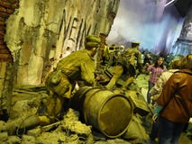Museum van de slag van Berlijn Bloedige slag voor de vangst van het kapitaal van Nazi Germany details stock afbeeldingen Museum van de slag van Berlijn Bloedige slag voor de vangst van het kapitaal van Nazi Germany details stock afbeeldingen