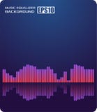 Music abstract background blue. Equalizer for music, showing sound waves with music waves, music background equalizer royalty free illustration Music abstract background blue. Equalizer for music, showing sound waves with music waves, music background equalizer royalty free illustration