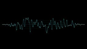 Music audio wave.Abstract blue wavy line