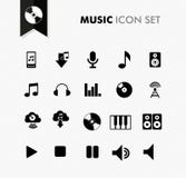 Music fresh icon set.