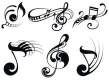 Music Notes On Staves Stock Images Music Notes On Staves Stock Images