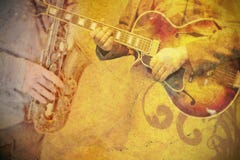 Music poster. In grunge and retro style Music poster. In grunge and retro style