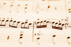 Music sheet stock photo