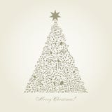 Musical Christmas Tree Royalty Free Stock Image Musical Christmas Tree Royalty Free Stock Image