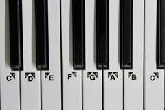 Musical Keyboard Keys Octave