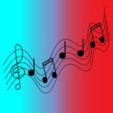 Musical pentagram vector illustration Musical pentagram vector illustration