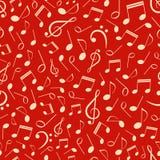 Musical Seamless Pattern With Notes Stock Image Musical Seamless Pattern With Notes Stock Image