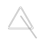 musical triangle icon. Element of zoo for mobile concept and web apps icon. Outline, thin line icon for website design and vector illustration musical triangle icon. Element of zoo for mobile concept and web apps icon. Outline, thin line icon for website design and vector illustration
