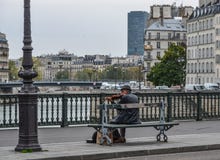 Musician playing at the streets of Paris, France stock photos Musician playing at the streets of Paris, France stock photos