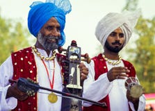 Musicisti sikh nel Punjab, India Fotografie Stock Musicisti sikh nel Punjab, India Fotografie Stock