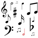 musikalanmärkningar royaltyfri illustrationer musikalanmärkningar royaltyfri illustrationer