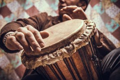Musikinstrumentjembe fotografering för bildbyråer Musikinstrumentjembe fotografering för bildbyråer