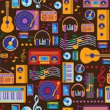 Musikmodell vektor illustrationer Musikmodell vektor illustrationer