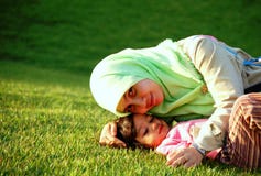 A Muslim Mother and Daughter