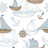 Musterillustration der grafischen des blauen Brauns des Bootes nahtlose Skizze Farb Stockbilder Musterillustration der grafischen des blauen Brauns des Bootes nahtlose Skizze Farb Stockbilder