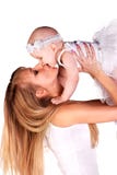 Mutter mit ihrem Baby. Lizenzfreie Stockfotografie Mutter mit ihrem Baby. Lizenzfreie Stockfotografie