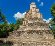 Muyil ancient Maya sites, Yucatan Peninsula in Mexico royalty free stock image Muyil ancient Maya sites, Yucatan Peninsula in Mexico royalty free stock image