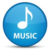 Muziek speciale cyaan blauwe ronde knoop Stock Foto Muziek speciale cyaan blauwe ronde knoop Stock Foto