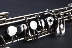 Muzikaal het instrumentendetail van de hobo stock afbeeldingen Muzikaal het instrumentendetail van de hobo stock afbeeldingen