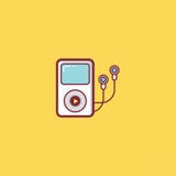 Muzycznej płaskiej ikony elementu ilustracyjny projekt ilustracji Muzycznej płaskiej ikony elementu ilustracyjny projekt ilustracji