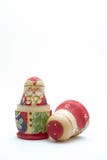 Muñecas de Santa de la jerarquización imágenes de archivo libres de regalías Muñecas de Santa de la jerarquización imágenes de archivo libres de regalías