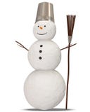 muñeco de nieve 3d con la escoba libre illustration muñeco de nieve 3d con la escoba libre illustration