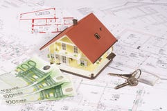 My House And Money Stock Images
