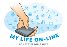 My life on-line royalty free illustration My life on-line royalty free illustration