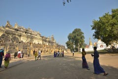 Myanmar Mandalay Yadana Hsemee pagoda complex royalty free stock photo Myanmar Mandalay Yadana Hsemee pagoda complex royalty free stock photo