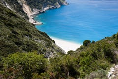 Myrtos Beach. Kefalonia, Greece Royalty Free Stock Photos