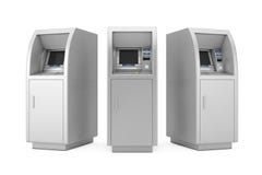 Máquina do ATM do dinheiro do banco rendição 3d ilustração stock Máquina do ATM do dinheiro do banco rendição 3d ilustração stock