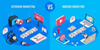 Márketing el extranjero y de entrada Mercado isométrico que hace publicidad de las generaciones, de las ventas en línea imán de l ilustración del vector Márketing el extranjero y de entrada Mercado isométrico que hace publicidad de las generaciones, de las ventas en línea imán de l ilustración del vector