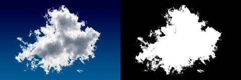 Máscara blanca del recorte de la nube fotografía de archivo Máscara blanca del recorte de la nube fotografía de archivo