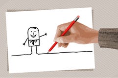 Mão do desenho ilustração royalty free Mão do desenho ilustração royalty free