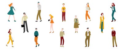 Män och kvinnor för tecknad filmtecken som rymmer Smartphonesuppsättningen vektor royaltyfri illustrationer Män och kvinnor för tecknad filmtecken som rymmer Smartphonesuppsättningen vektor royaltyfri illustrationer