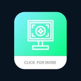 Märke som brännmärker, design, mobil Appknapp för tryck Android och IOS-linje version vektor illustrationer Märke som brännmärker, design, mobil Appknapp för tryck Android och IOS-linje version vektor illustrationer