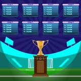 Mästerskap för fotbollstadion stock illustrationer Mästerskap för fotbollstadion stock illustrationer