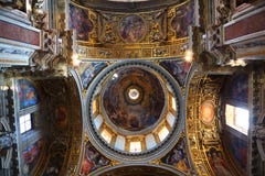 målad påvlig saint för basilicakupolmajor mary Arkivbilder målad påvlig saint för basilicakupolmajor mary Arkivbilder